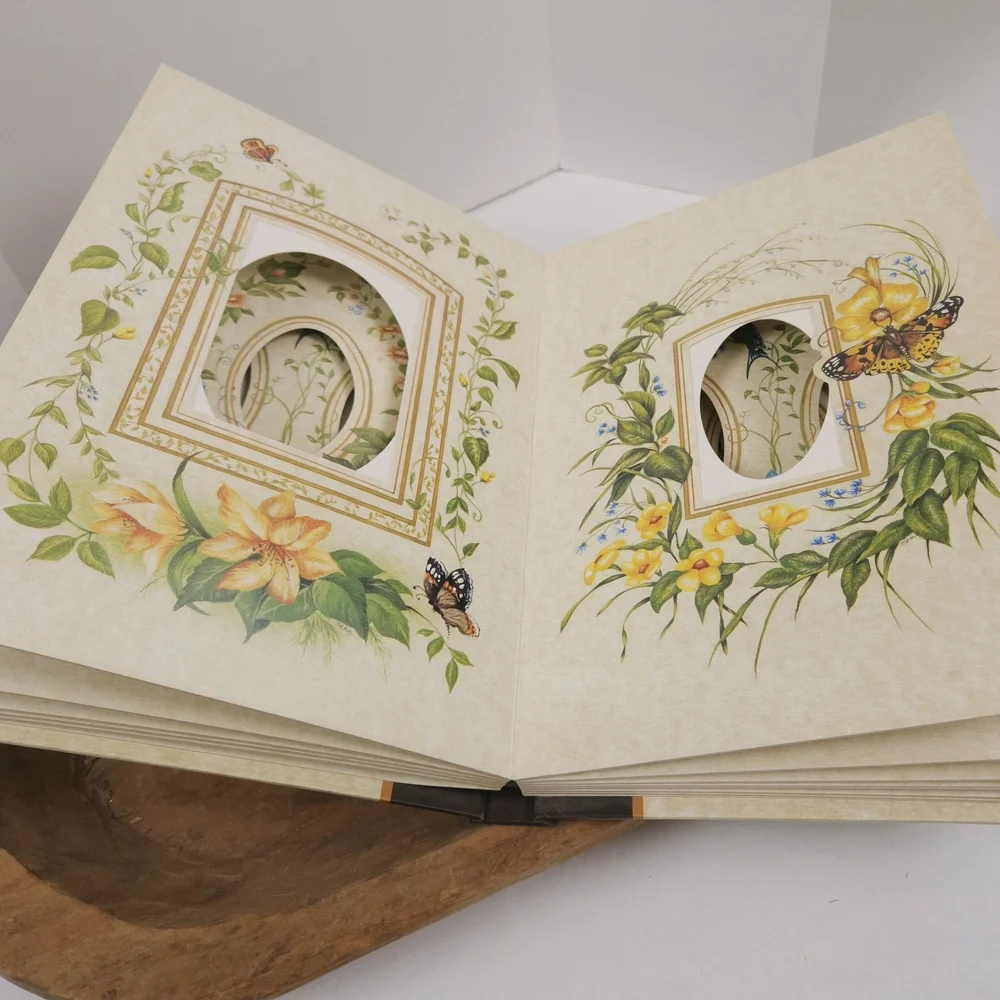 Victorian Photograph Album with Floral Design